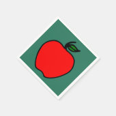 Serviettes en papier Pomme Rouge (Coin)