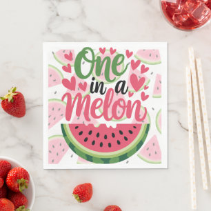 Serviettes en papier pour 1er anniversaire One In
