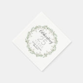 Serviettes en papier pour 25e anniversaire (Coin)