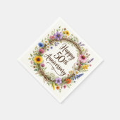 Serviettes en papier pour 50e anniversaire de mari (Coin)