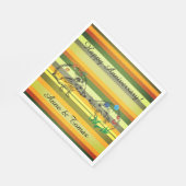 Serviettes en papier pour anniversaire de mariage (Coin)