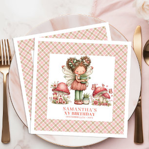 Serviettes en papier pour anniversaire fée magique