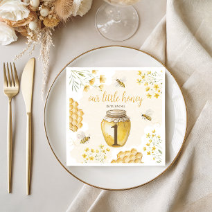Serviettes en papier pour anniversaire Little Hone