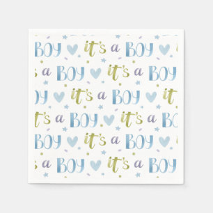 Serviettes en papier pour Baby Shower "C'est un ga