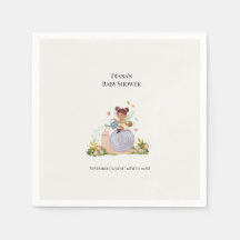 Serviettes en papier pour Baby Shower Jardin à l'a