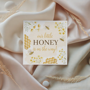Serviettes en papier pour Baby Shower Little Honey
