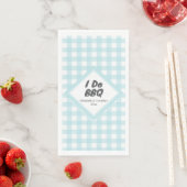 Serviettes en papier pour BBQ 'I Do' (En situation)