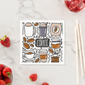 Serviettes en papier pour café, fête Espresso Café (En situation)