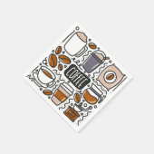 Serviettes en papier pour café, fête Espresso Café (Coin)