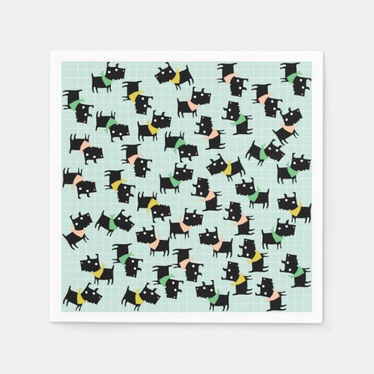 Serviettes en papier pour chiens mignons (Devant)