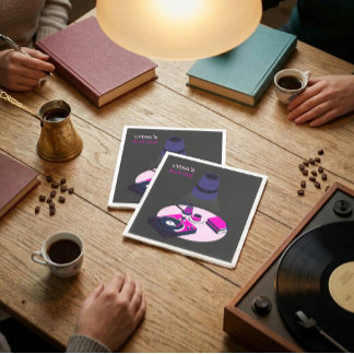 Serviettes en papier pour club de lecture cosy ave