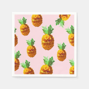 Serviettes en papier pour cocktail aux ananas
