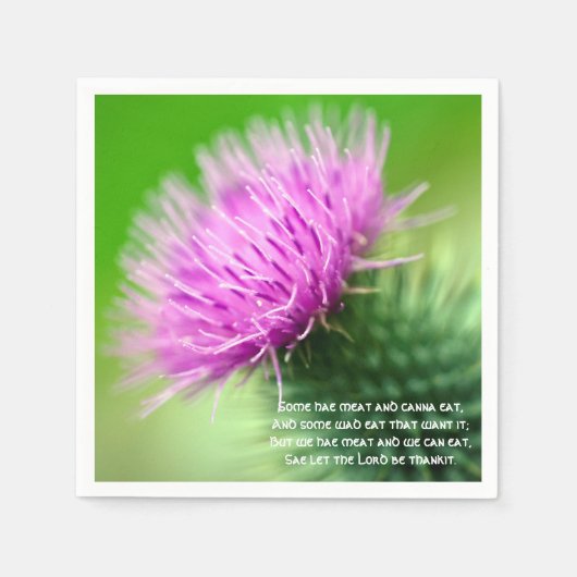 Serviettes en papier pour cocktail Thistle et Selk (Devant)