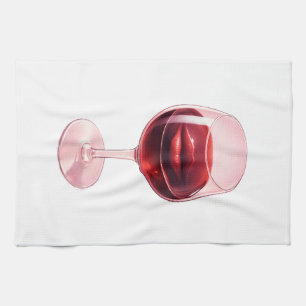 Serviettes en papier pour cocktail Verre à vin ave