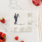 Serviettes En Papier Pour Couples Mariage (En situation)