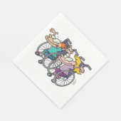 Serviettes en papier pour course en fauteuil roula (Coin)