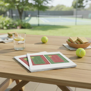 Serviettes en papier pour courts de tennis