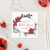 Serviettes en papier pour douche de mariée au poin (En situation)