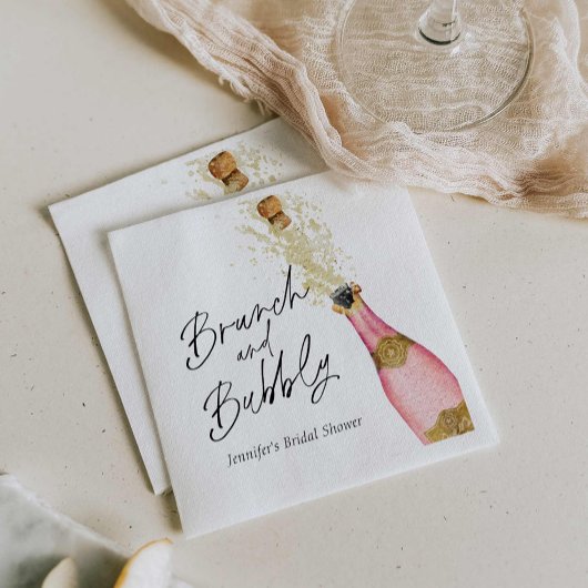Serviettes en papier pour douche de mariée Brunch 