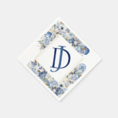 Serviettes en papier pour douche de mariée côtière (Coin)