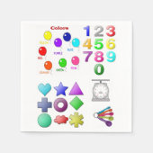 Serviettes en papier pour enfants (Devant)