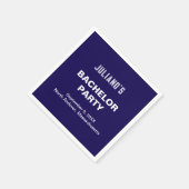 Serviettes en papier pour enterrement de vie de ga (Coin)