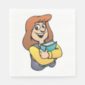 Serviettes en papier pour étudiante (Devant)