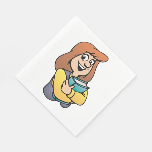 Serviettes en papier pour étudiante (Coin)