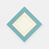 serviettes en papier pour fête, aspect porcelaine, (Coin)