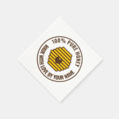 Serviettes en papier pour fête avec logo de ruche (Coin)