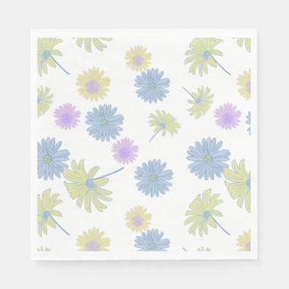 Serviettes en papier pour fête 'Dainty Daisies'