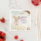 Serviettes en papier pour fête d'anniversaire de B (En situation)