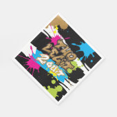 Serviettes en papier pour fête d'anniversaire Neon (Coin)