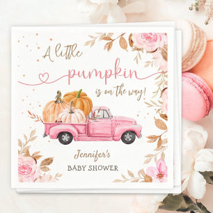 Serviettes en papier pour fête de bébé automne cam