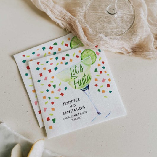 Serviettes en papier pour fête de fiançailles Fies