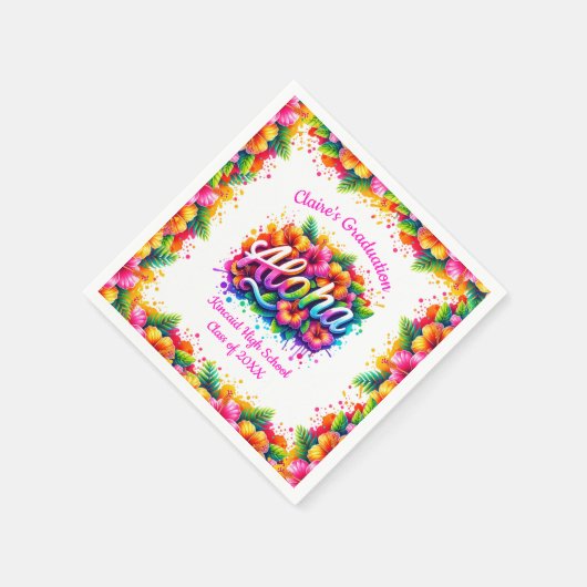 Serviettes en papier pour fête de fin d'études Tro (Coin)