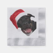 Serviettes en papier pour fête de Noël avec VOTRE  (Devant)