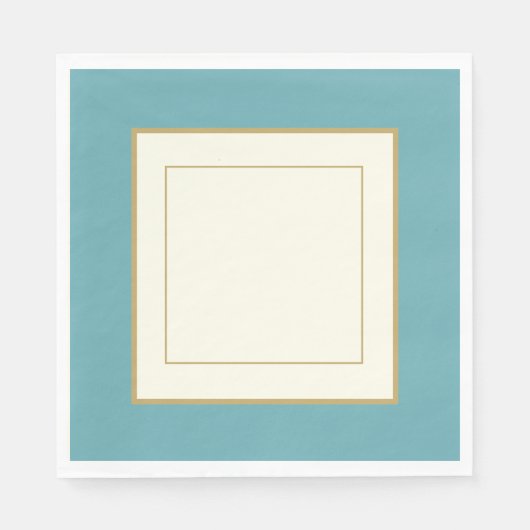 serviettes en papier pour fête de style porcelaine (Devant)