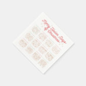 Serviettes en papier pour fête des 12 jours de Noë (Coin)