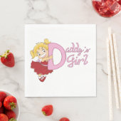 Serviettes en papier pour filles Daddys (En situation)