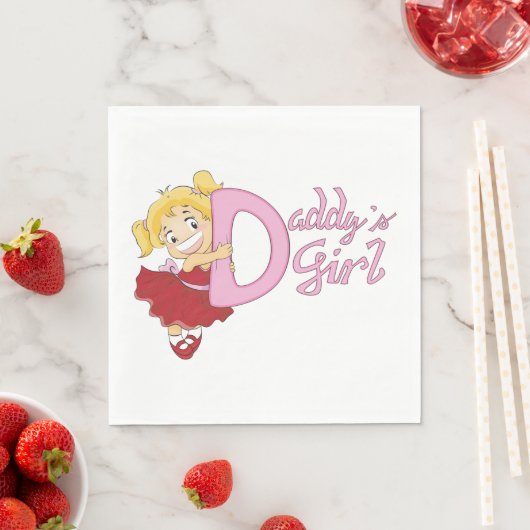Serviettes en papier pour filles Daddys (En situation)