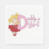 Serviettes en papier pour filles Daddys (Devant)