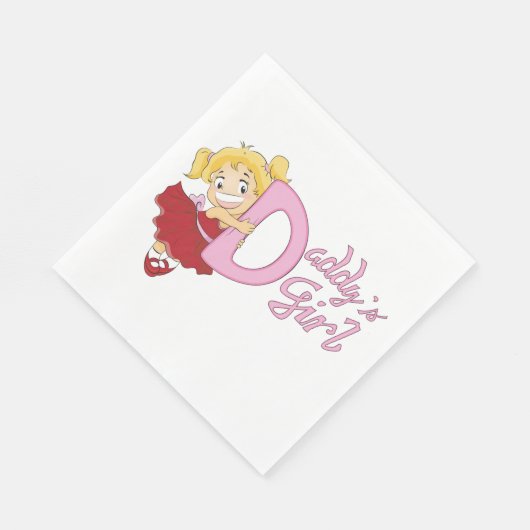 Serviettes en papier pour filles Daddys (Coin)