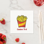Serviettes en papier pour frites (En situation)