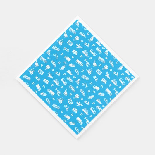 Serviettes en papier pour icônes de transport (Coin)