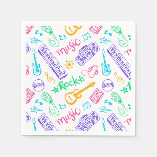 Serviettes en papier pour instruments de musique, (Devant)