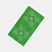 Serviettes en papier pour invités, Tortues Vertes  (Coin)