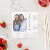 Serviettes en papier pour la fête de graduation (En situation)