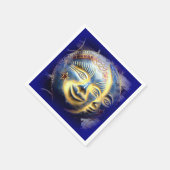 serviettes en papier pour la lune face soleil (Coin)