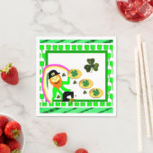 Serviettes en papier pour la Saint-Patrick (En situation)
